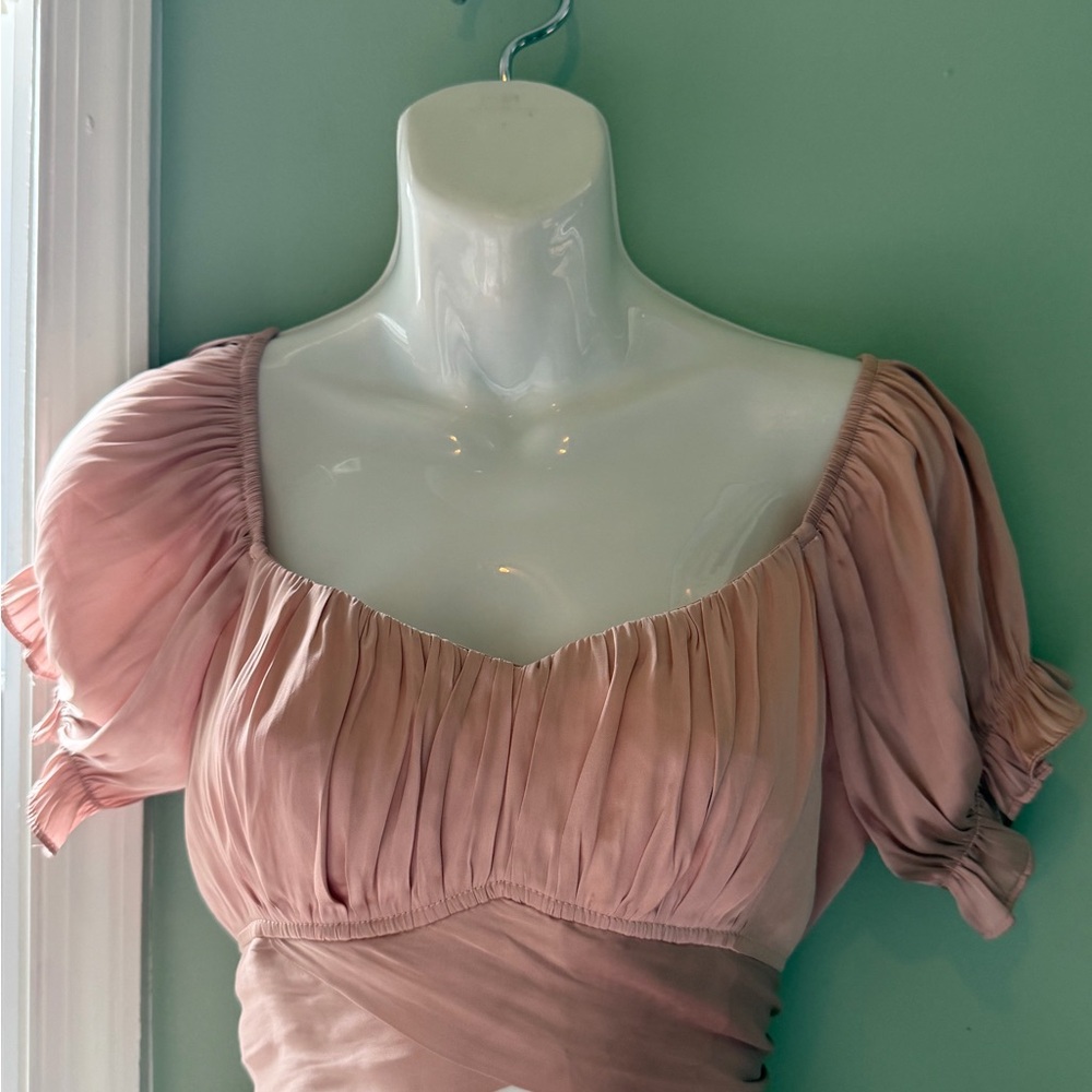 The Reset Blush Pink Pleated Blouse